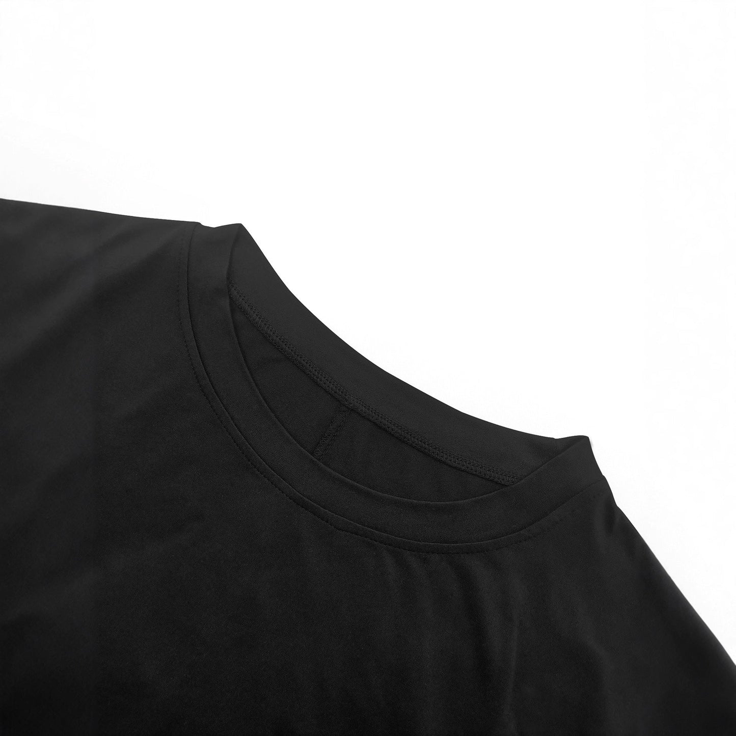 Women's Solid-color Loose-fitting Round-neck Dress With Pockets