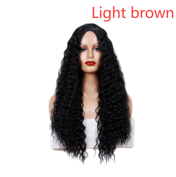 Medium Long Curly Hair Wave Synthetic Wigs