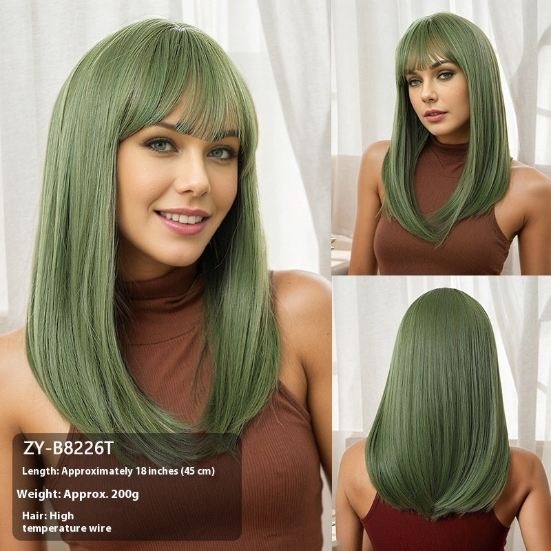 Women's Simple All-match Bobhaircut Bangs Wig