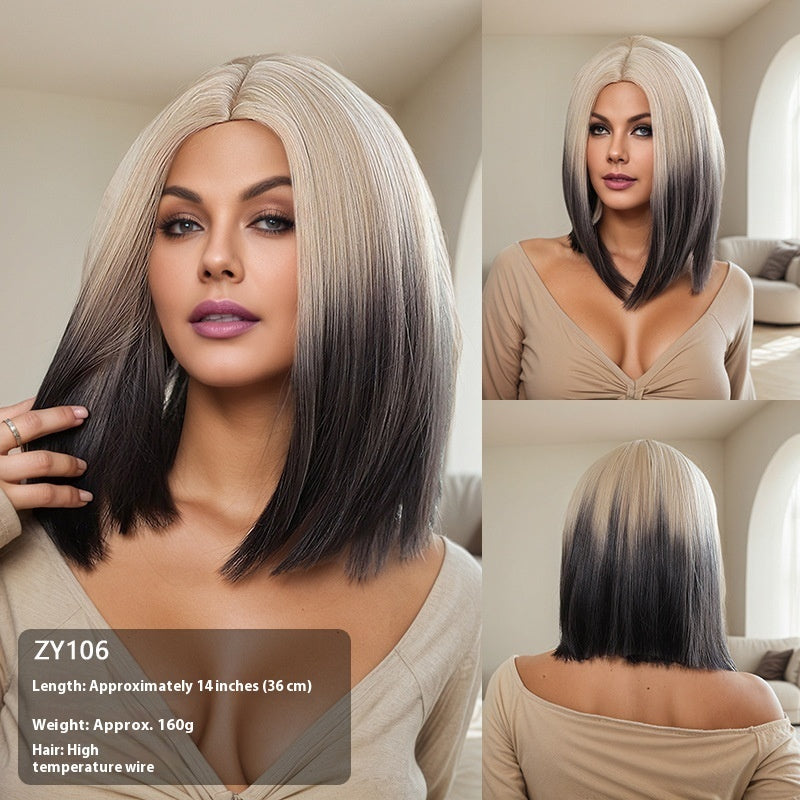 Women's Simple All-match Bobhaircut Bangs Wig